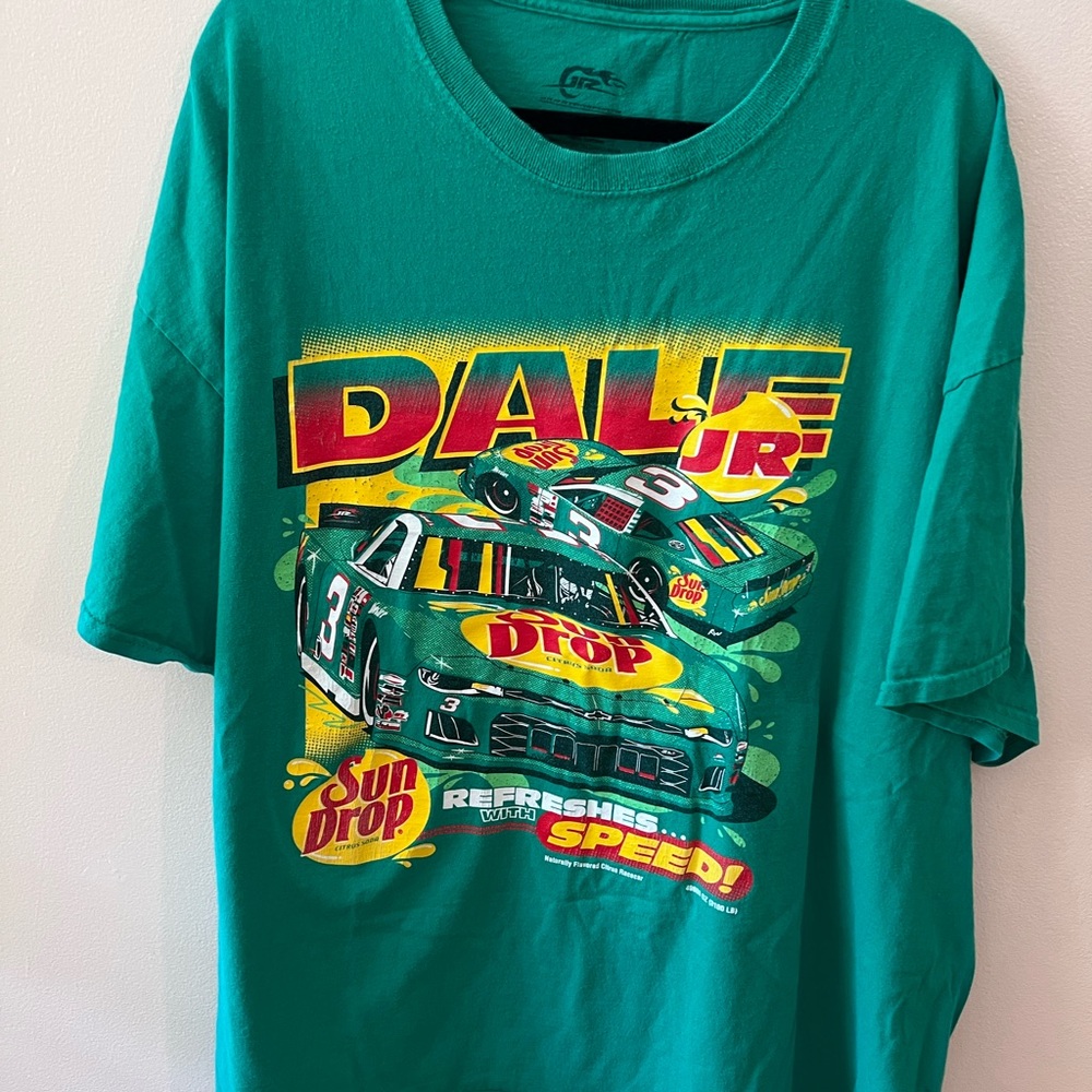 VTG Aesthetic NASCAR Dale Earnhardt Jr. Official Team Apparel Kelly GreenTShirt